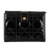 Christian Dior Lady Dior Wallet, &pound;140, Accessories, Black, Patent Leather, Front view